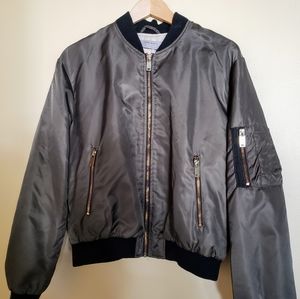 Zara Green Bomber Jacket